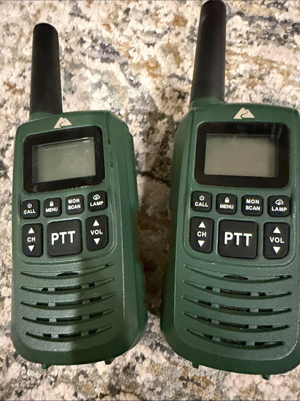 Ozark Trail Green Two-Way Radios Pair with PTT Buttons
